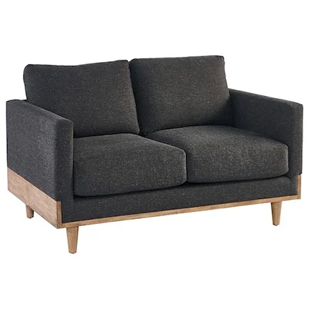 Circa Mid-Century Modern Loveseat with Track Arms